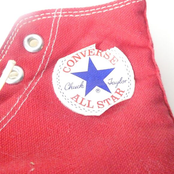 Converse All Star Red High Tops Size 5 Made in USA Vintage Sneakers - Picture 4 of 13